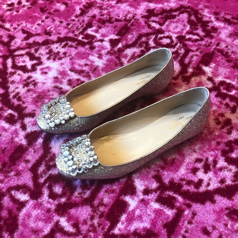 Kate Spade Glitter Ballet Flats